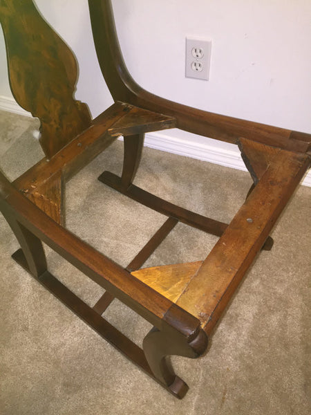 Early twentieth century wood rocking chair