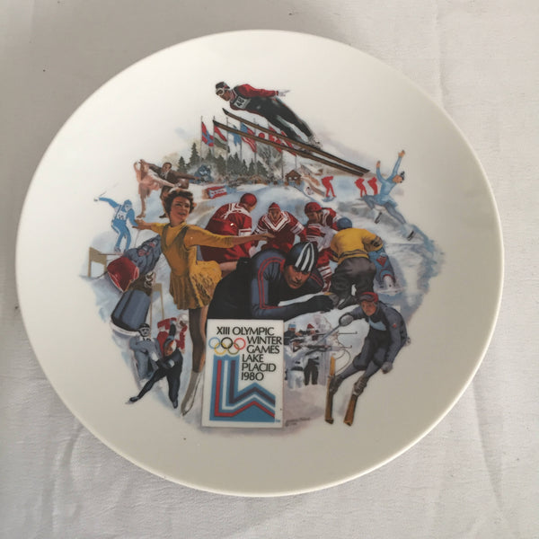 1980 Viletta Official Lake Placid XIII Winter Olympic Games Collector's Plate MINT