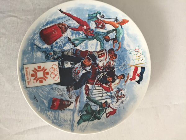 1984 Viletta Official Sarajevo XVII Winter Olympic Games Collector's Plate