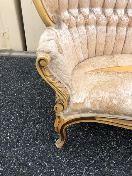 Vintage Victorian style Tufted Sofa- needs reupholstery