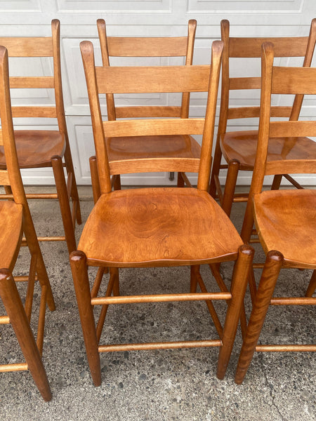 Set of 6 Nichols and Stone Barstools western lodge decor