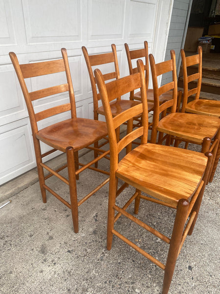 Set of 6 Nichols and Stone Barstools western lodge decor